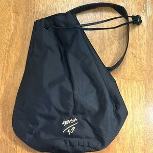 HTF Retired SJP by Sarah Jessica Parker Stash up Drawstring bag backpack NWT